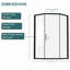 Porte de douche en coin en forme de losange l 42 po x H 76 po, 5/16 po (8 mm)