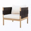 Chaises longues d'extérieur en bois avec corde à motif de losanges (ensemble de 2)-129427518