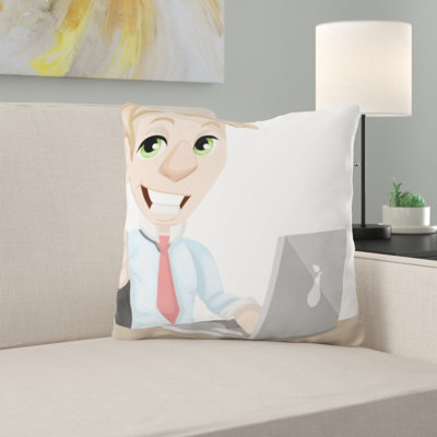 Man Throw Pillow