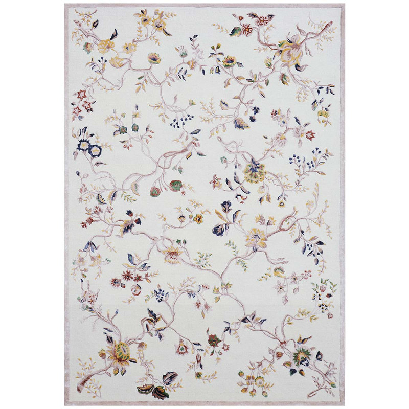 Floral Area Rug, Rectangle 10' x 14'