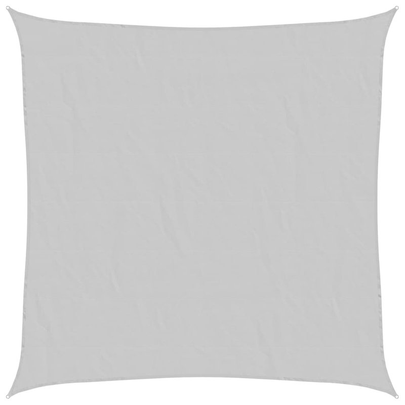 Carlitta 100% Polyester Oxford 4m x 4m Square Shade Sail, Light Grey