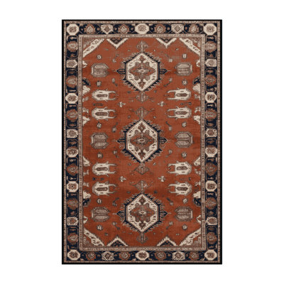 Machine Washable Persian Brown Area Rug