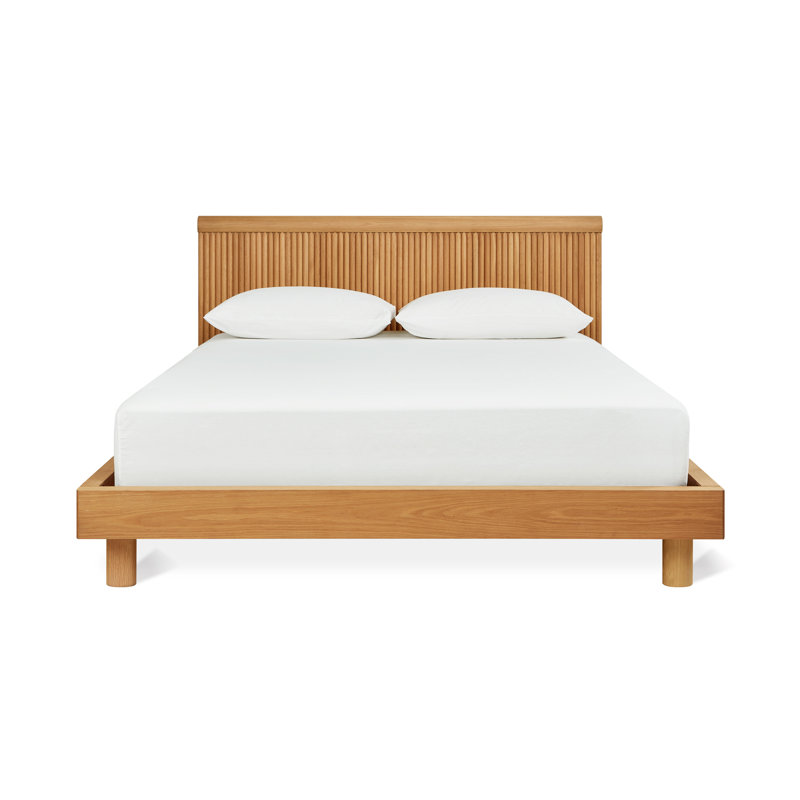 Odeon Bed, Queen, White Oak