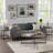 Brookline 20" Round Wood End Table with Gray Concrete Coating