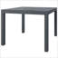 Table d'extérieur, table d'extérieur rectangulaire en aluminium