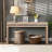 Farmhouse Retro Wooden Console Table-297127768