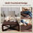 24" Wide Faux Leather Upholstered Square Ottoman-574127188
