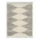 Reserve Trellis Shag Area Rug for Living Room Bedroom Dining Room Nursery, Off White/Charcoal