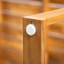 Table de salle à manger d'extérieur 67 po en bois d'acacia, idéale pour les rassemblements de patio et de jardin, finition teck