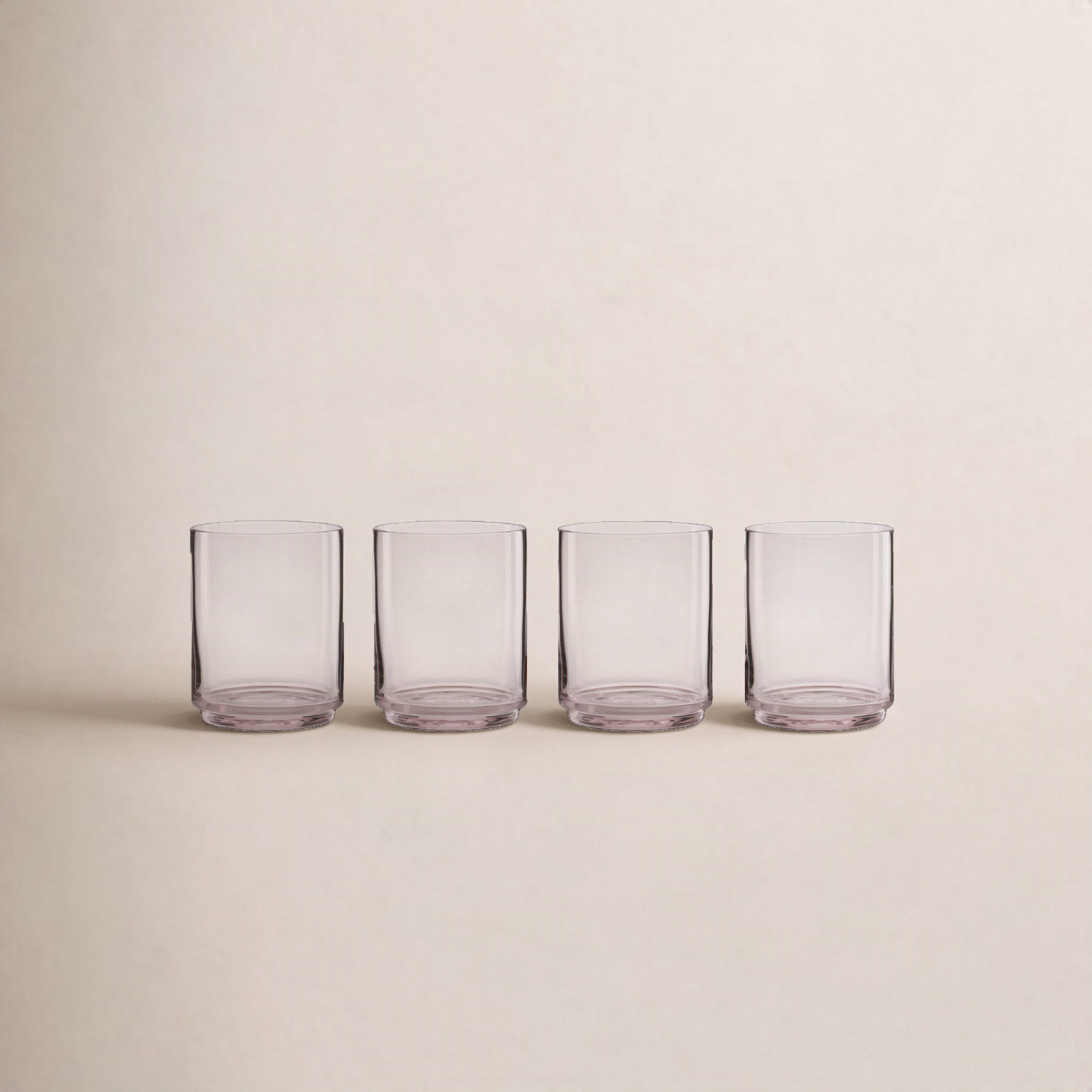 Tuscany Stackables Drinking Glass, 14 Oz, Blush