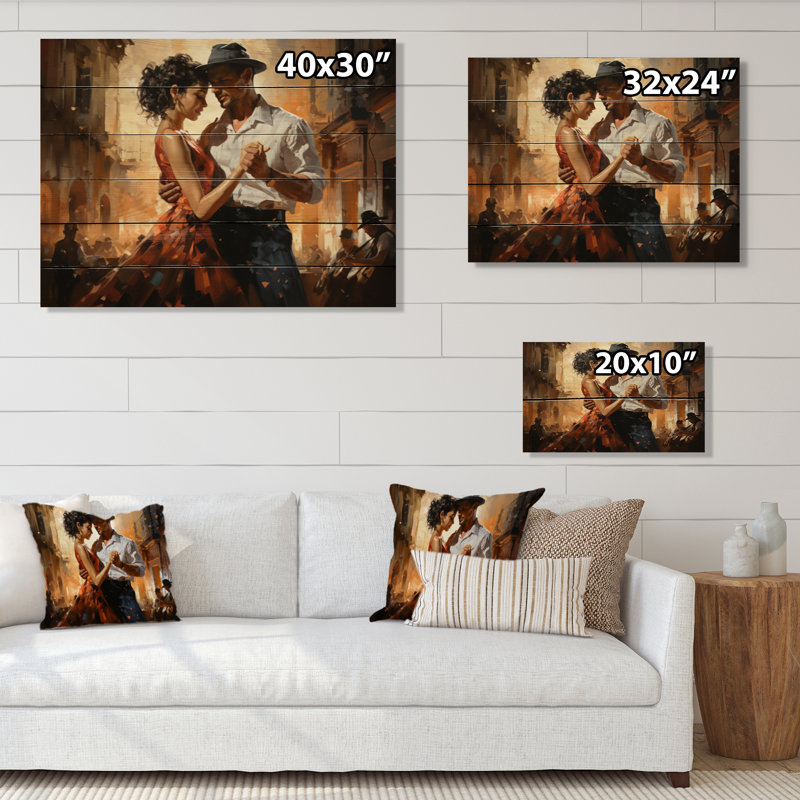 Carrazco " Cuba Salsa Nights Dancers I ", 10" H x 20" W x 0.78" D