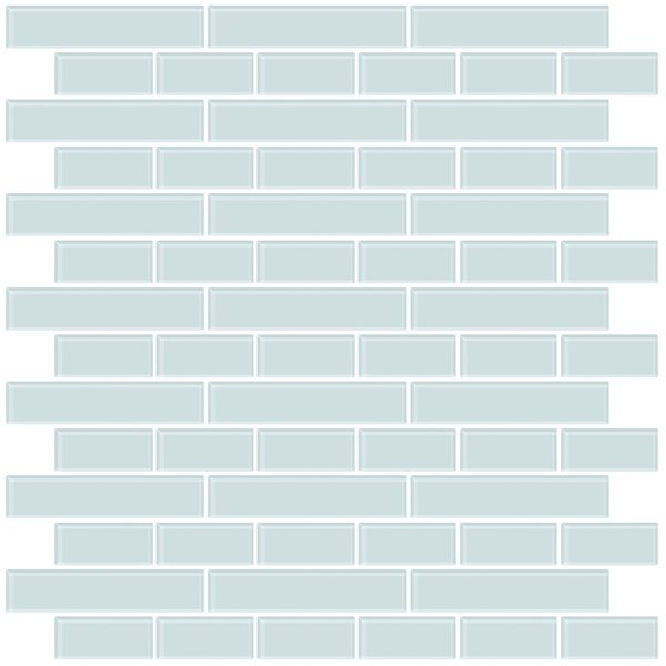 25.4cm W x 25.4cm L PVC Peel and Stick Mosaic Tile