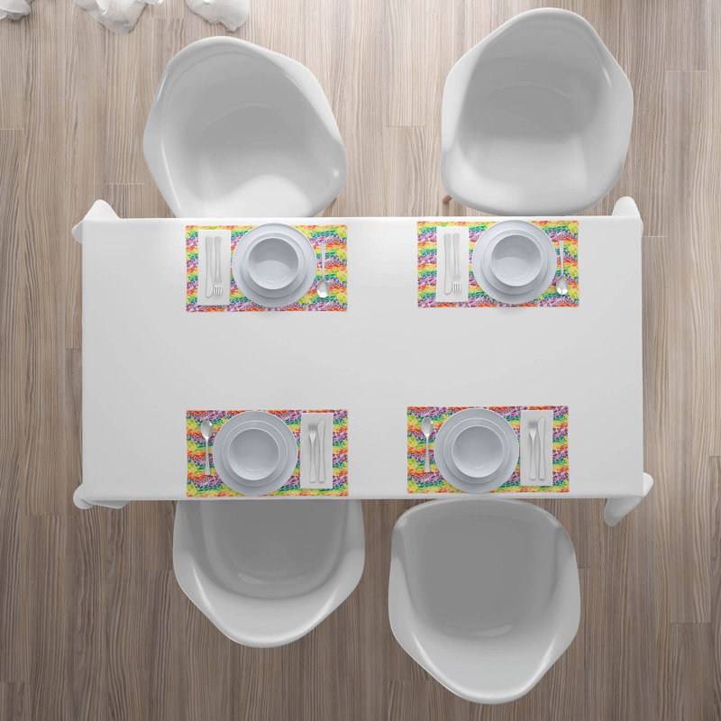 Polyester Geometric Rectangle Placemat