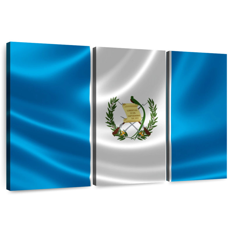 Borges Republic Of Guatemala Flag, 32" H x 50" W