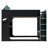 Full Size Wood Loft Bed with Height-adjustable Desk, Drawers, Storage Compartments, Hanging Rod and RGB Lights-2087363250