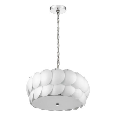 Luminaire suspendu tambour 1 lumières unique Cecilio