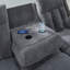 Canapé inclinable électrique avec table rabattable