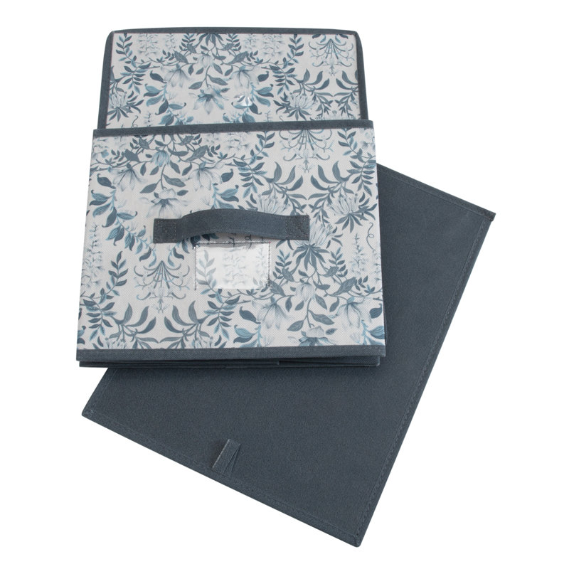 Parterre Blue Collapsible Non-Woven Kids Storage Box