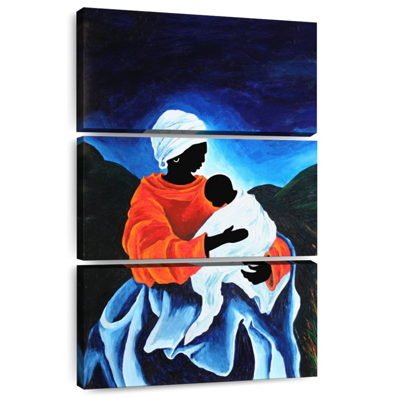 Lelend Madonna and Child Berceuse, H 65 po x l 42 po