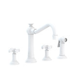 Jacobean Double Handle Kitchen Faucet with Side Spray