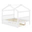 Lit en bois avec couchette-886259106