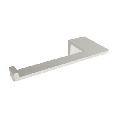 Ash Wall-Mounted Toilet Paper Holder (RH Post) - Brushed Nickel, Premium Brass Construction, Installation Hardware Included