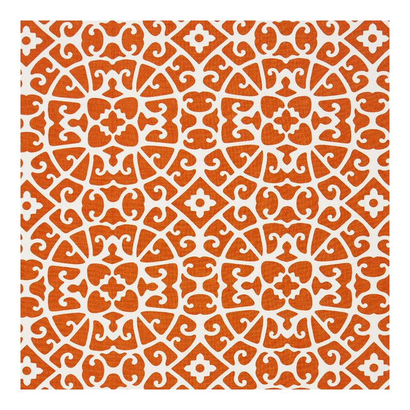 Oriana Anshun Lattice Fabric, Persimmon