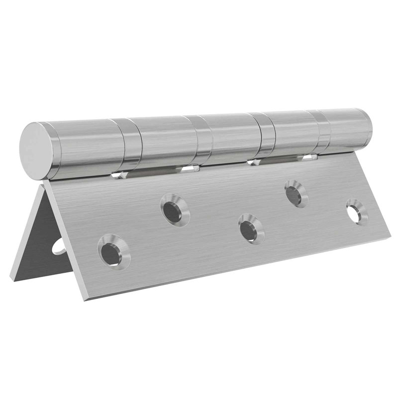 vidaXL Hinge Silver Steel Silent Bearing Door Frame Smooth Operation