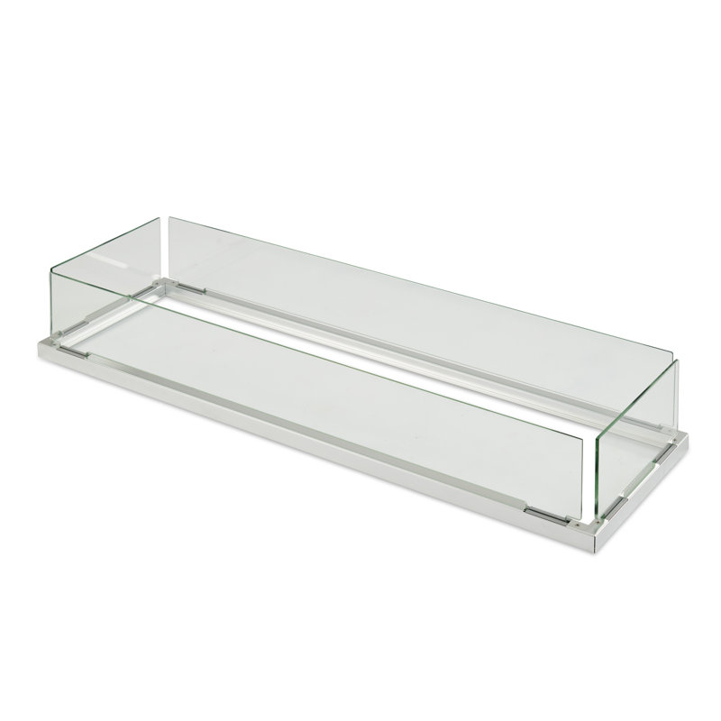 13.4'' x 42.61'' Rectangle Glass Fire Pit Accessory
