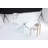 Modern Rectangular Tempered Glass Table And Silver Iron Frame