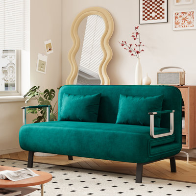Chaise convertible polyvalente avec dossier réglable et coussin pour la maison et le bureau
