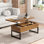 Table basse Susie 4-en-1 avec rangement, table basse multi-fonctions pour le salon