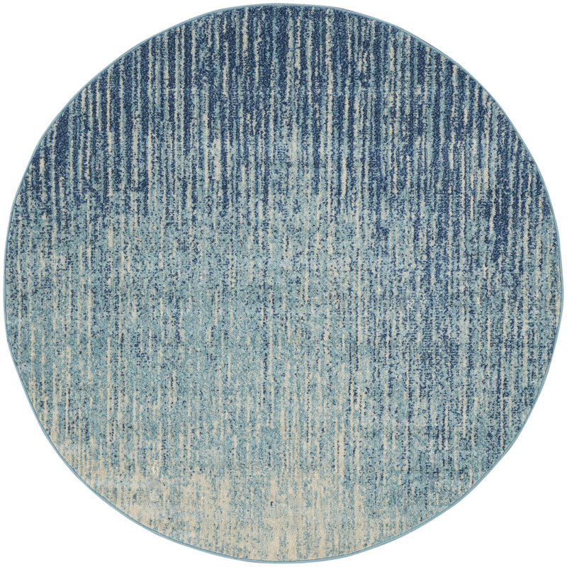 Southwestern Indoor / Outdoor Rug, Round 4'