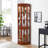 5-Shelf Corner Curio Cabinet With - Lighting In 5 Shelves And Luminous-523067801
