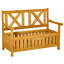 Banc de patio en bois avec boîte de rangement, banc de rangement extérieur 29 gallons-1603193573