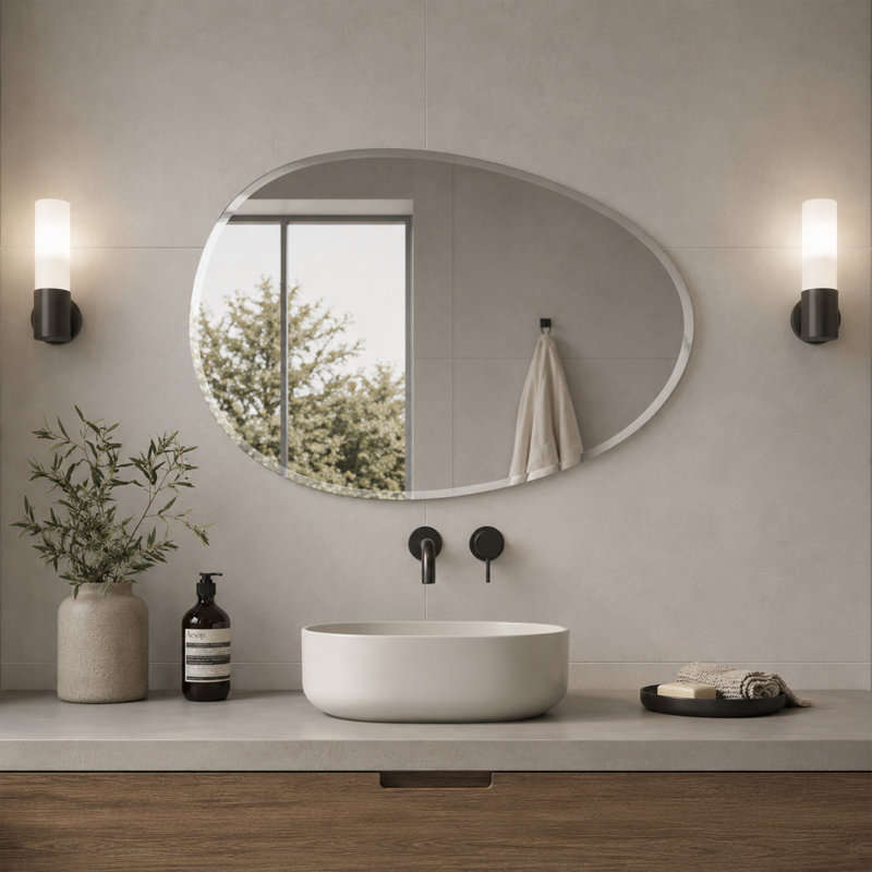 Cvija Oval Mirror, 60cm H x 45cm W