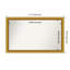 Townhouse Gold Non-Beveled Bathroom Wall Mirror-1016737516