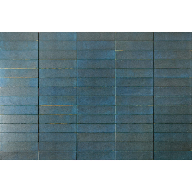 Downtown 2" x 10" Matte Porcelain Subway Wall & Floor Tile, Blue