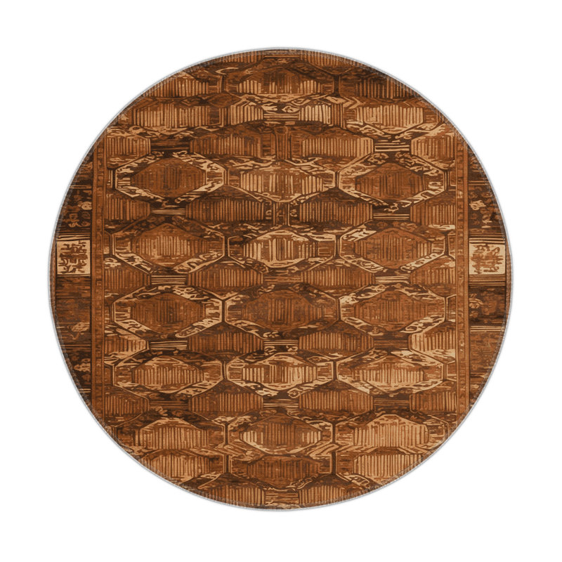 Tapis intérieur et extérieur ArtDeco, Rond 5 pi