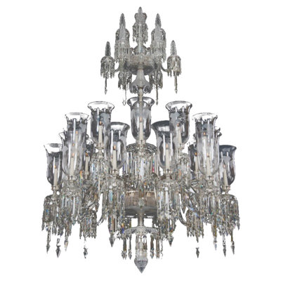 Lustre suspendu en cristal victorien