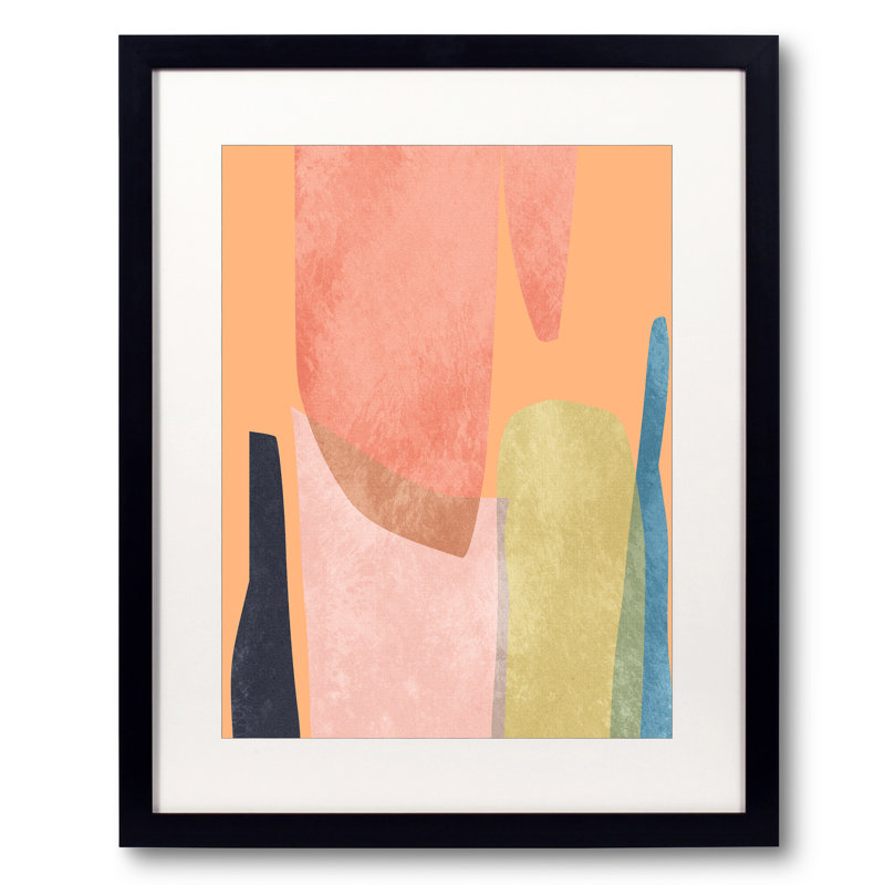 Overlapping Parts V Print by Angel Estevez, Black Framed Paper, 20" H x 16" W