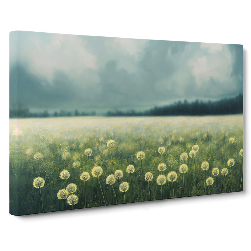 Dandelion Field Vol.4 - Wrapped Canvas, 35cm H x 50cm W x 3cm D