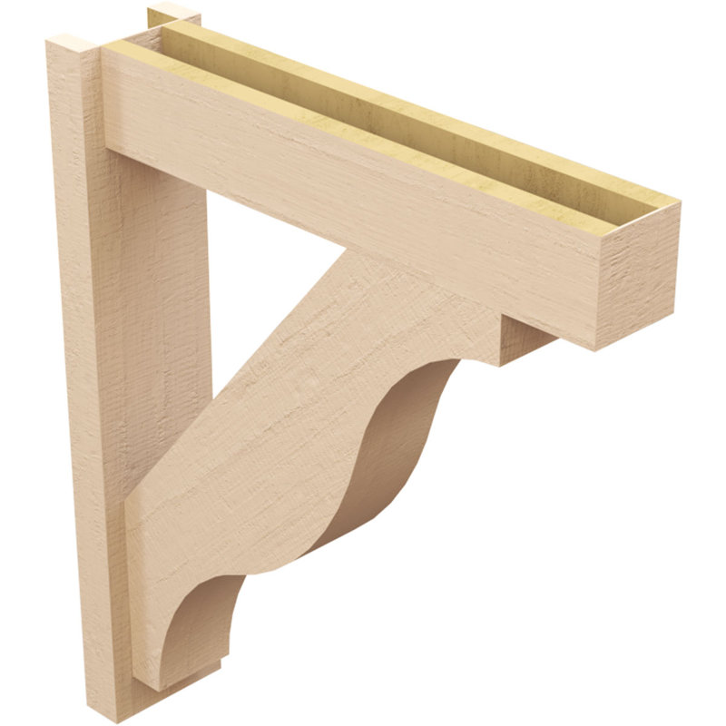Bois de cèdre brut Funston Block TimberThane Perspector, brun clair apprêté, H 30 po x l 6 po x P 26 po