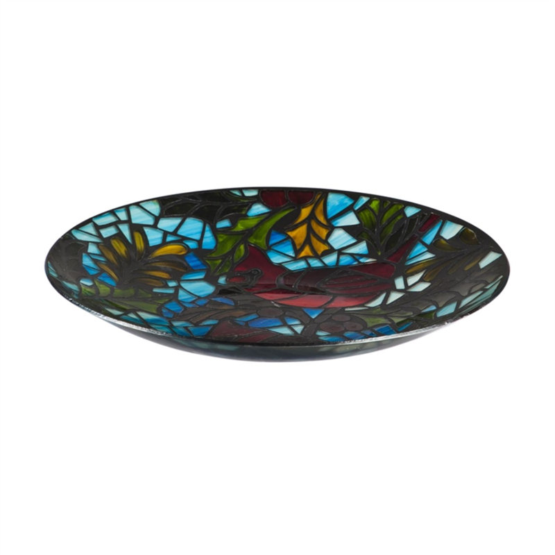 Bain d’oiseaux Cardinals art nouveau