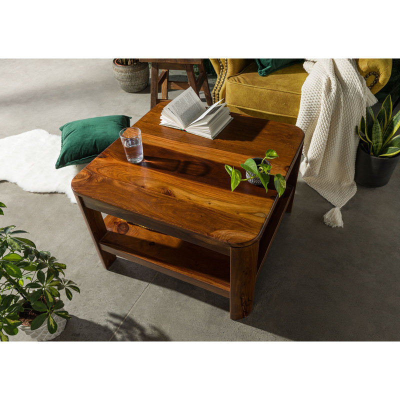 Toronto Solid Wood 4 Legs Coffee Table with Storage