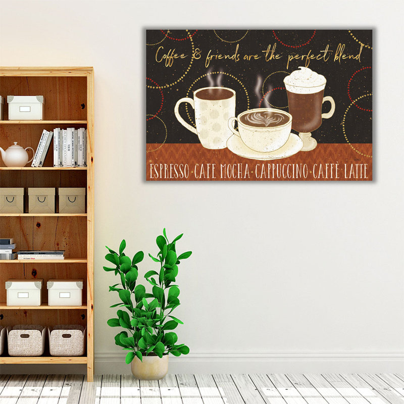 «Fresh Coffee I», reproduction d'art sur toile, H 20 po x l 30 po
