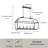 Alfreda 5 - Light Dimmable Steel Chandelier