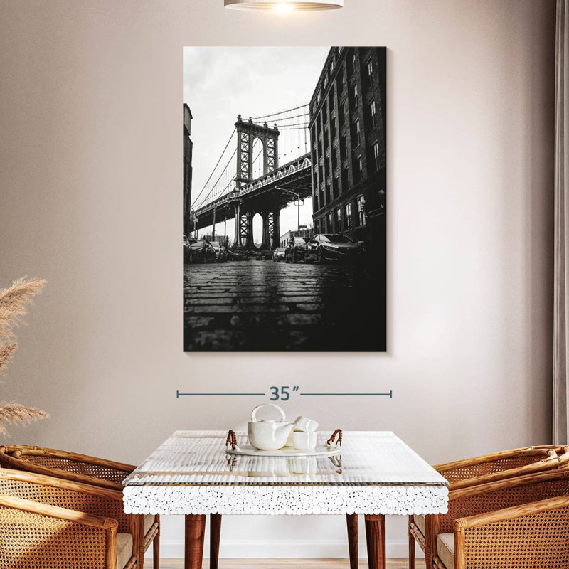 Aime Brooklyn Bridge Street View, H 51 po x l 34 po