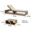 Ensemble de chaise longue d'extérieur en osier avec table