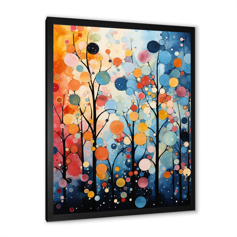 «Mill Wind Whirling Fields» sur impression sur toile, Cadre photo noir, H 20 po x l 12 po x P 1 po
